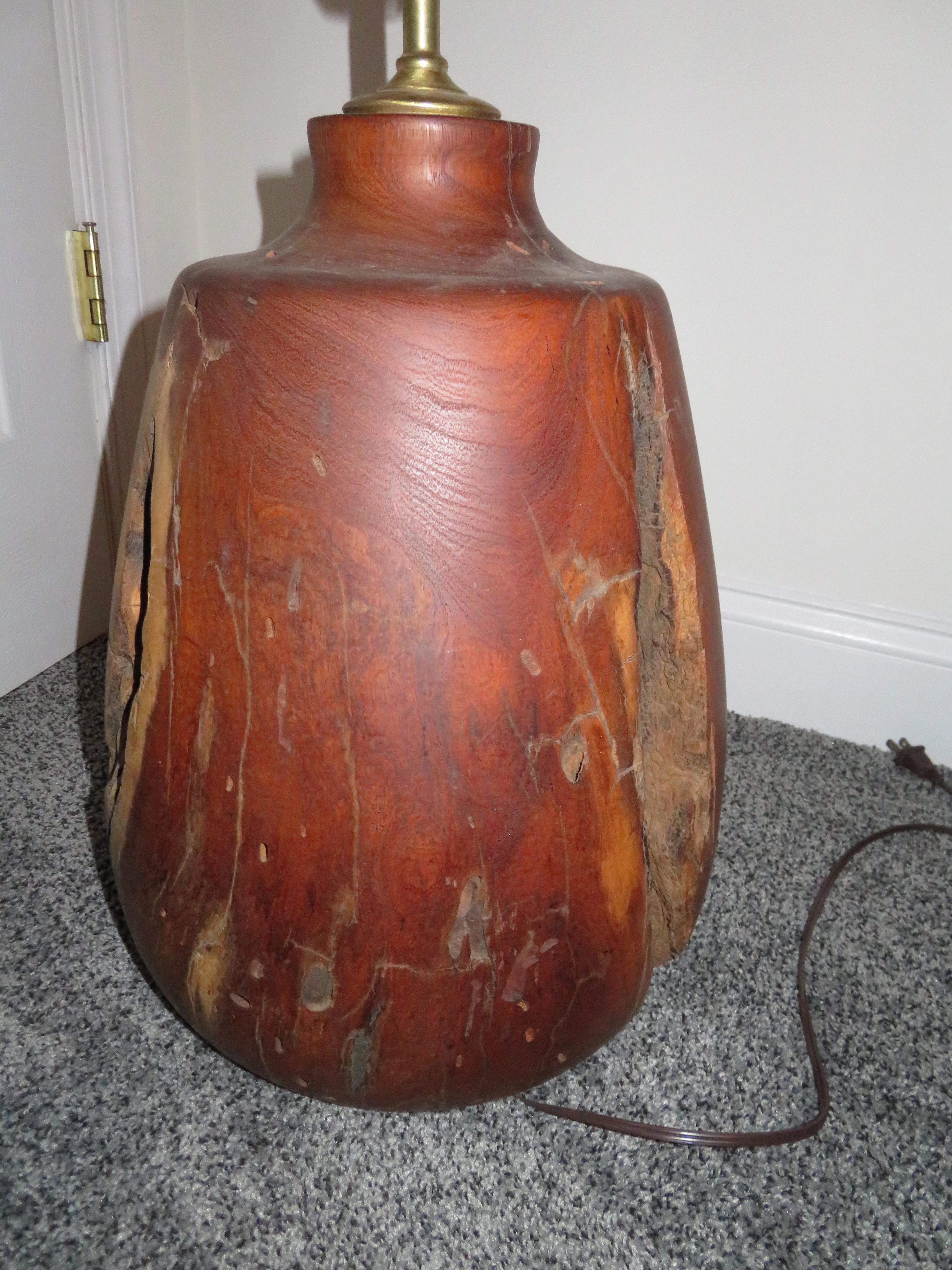 Wood Heavy Large Organic Modern Manzanita Tree Root Lamp For Sale