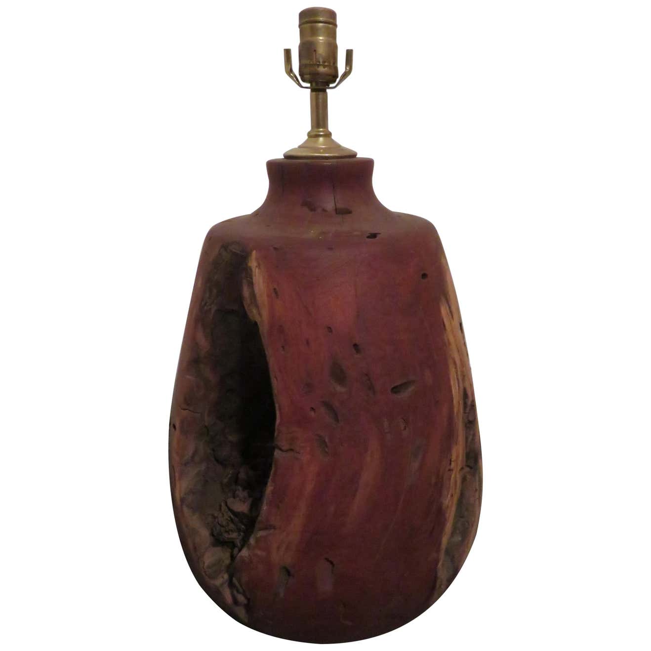 Heavy Large Organic Modern Manzanita Tree Root Lamp For Sale at 1stDibs