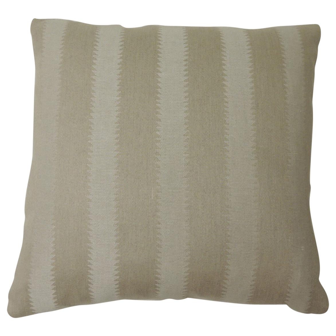 Heavy Linen Jacquard "Zig-Zag" Decorative Pillow Two-Sided