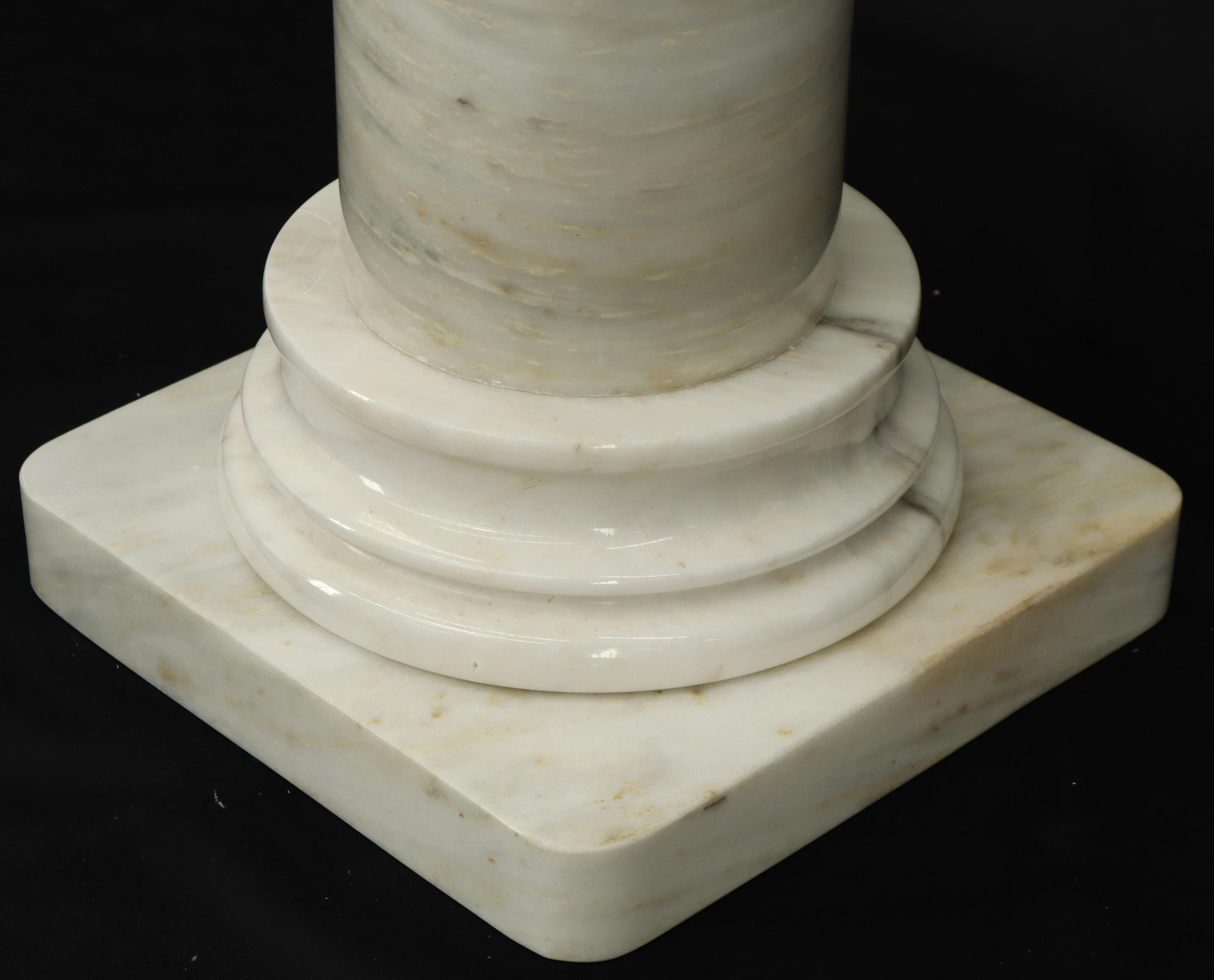 American Heavy Marble Round and Square Pedestal