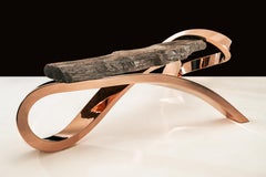 Panca in metallo pesante di Kris Lamba Studio