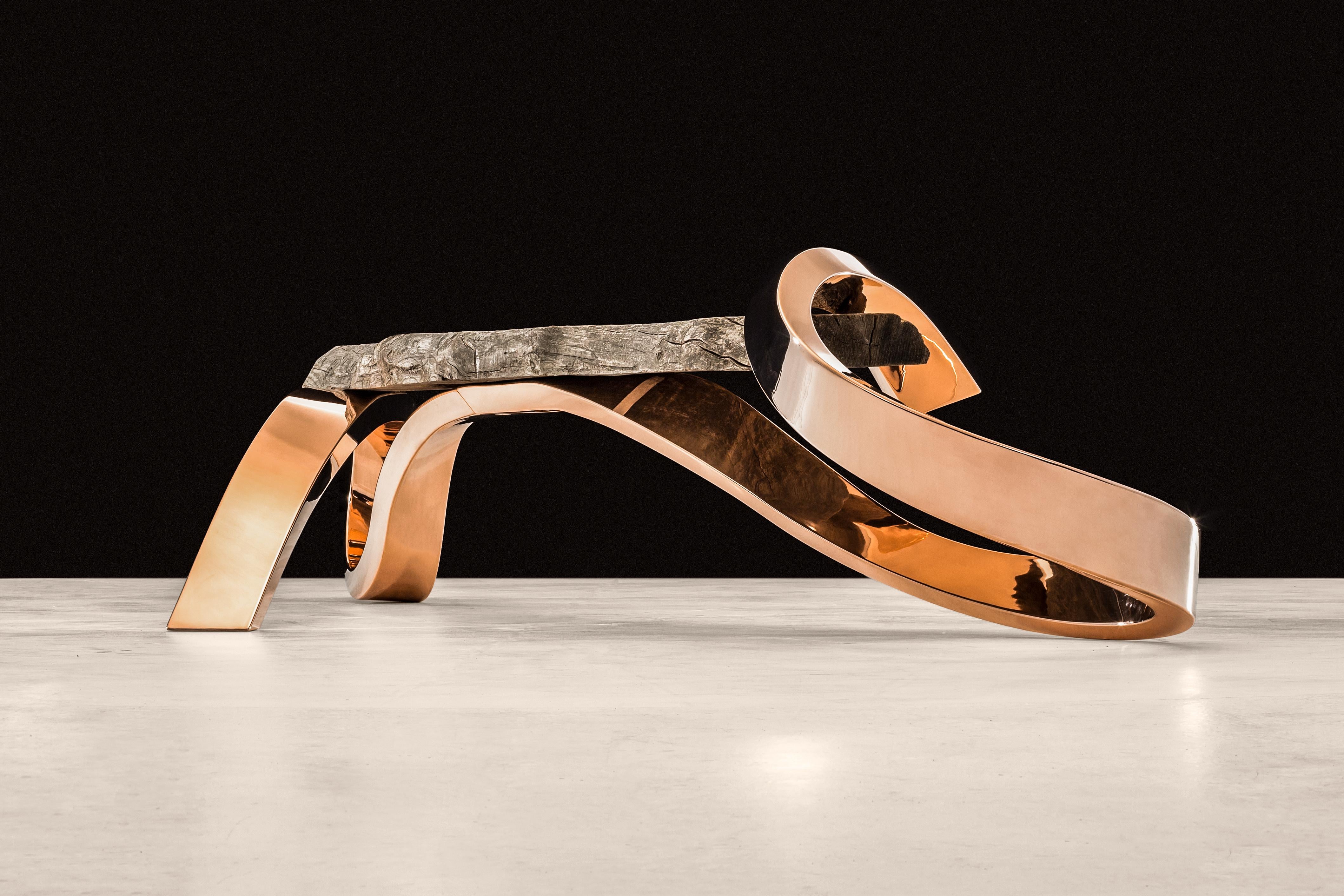 Banc en métal lourd de Kris Lamba Studio Neuf - En vente à Geneve, CH