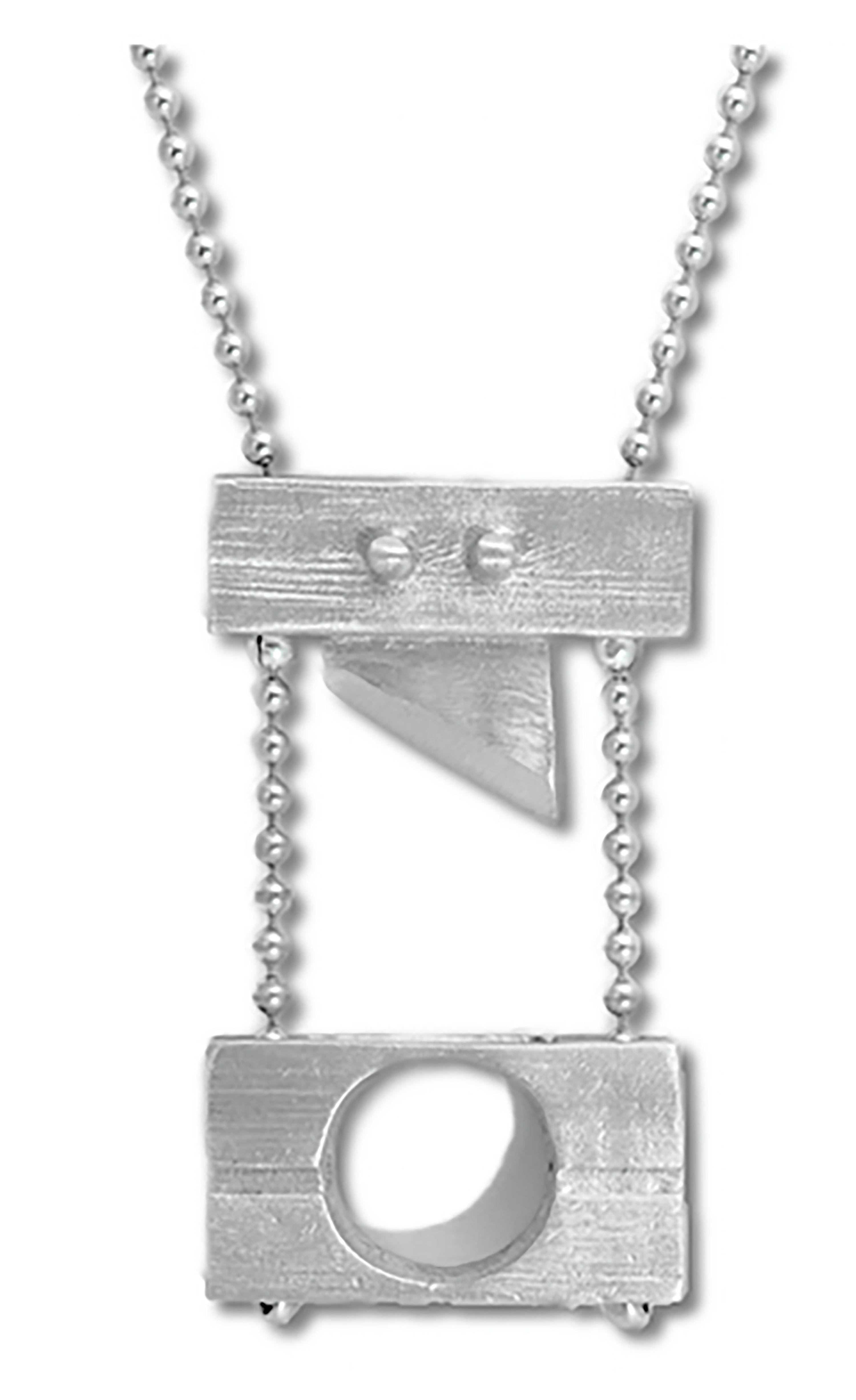 Women's or Men's Heavy Metals NYC Killer Head Necklace in Sterling Silver For Sale