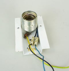 schwere Mitte Jahrhundert Eis Glas WANDLAMPE 1960er 70er Jahre Leuchte Hustadt-Leuchten