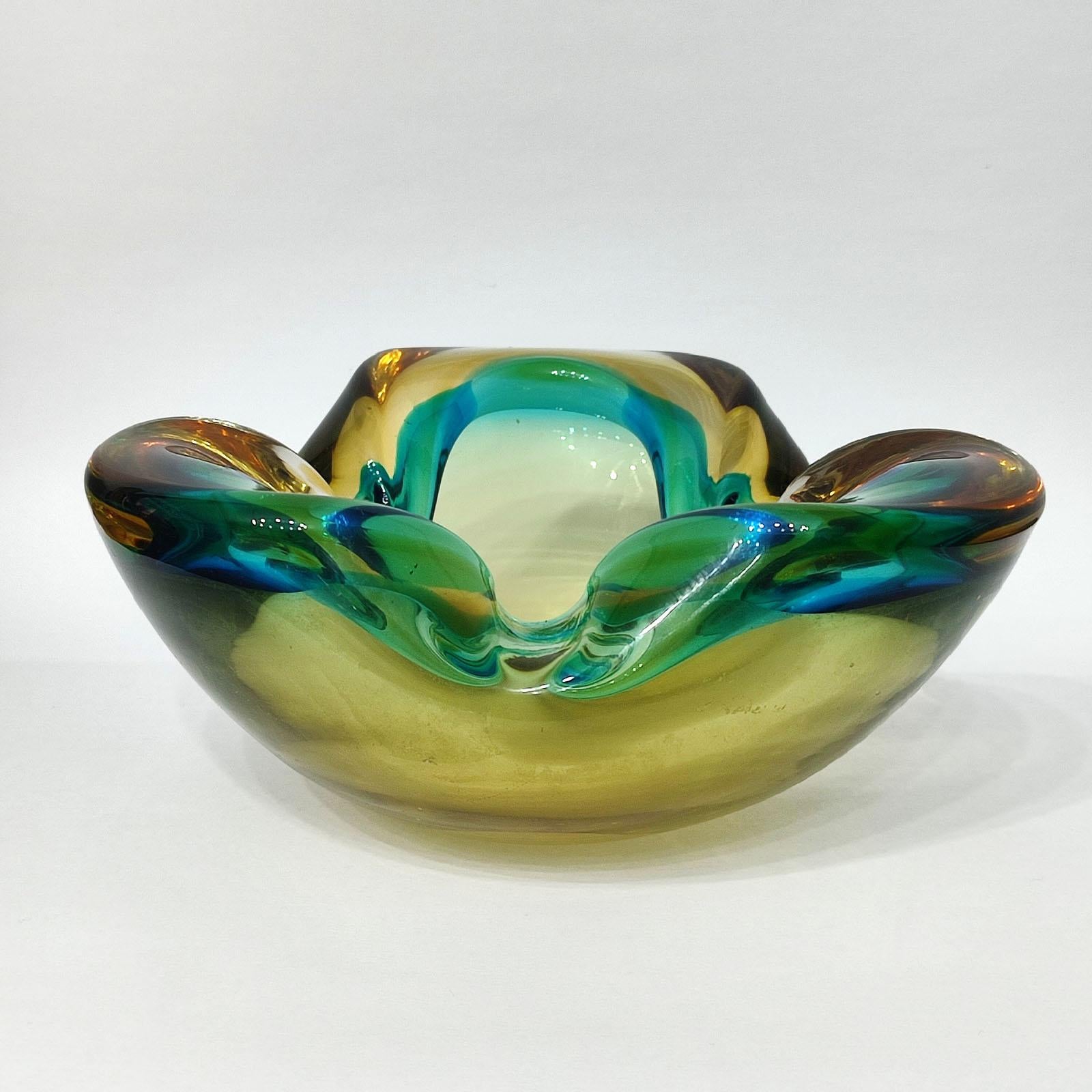 Late 20th Century Heavy Murano Glass 