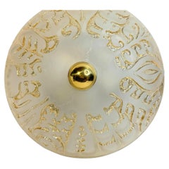 Heavy Mystical Characters Flush Mount by Peill and Putzler, 1970s, Germany