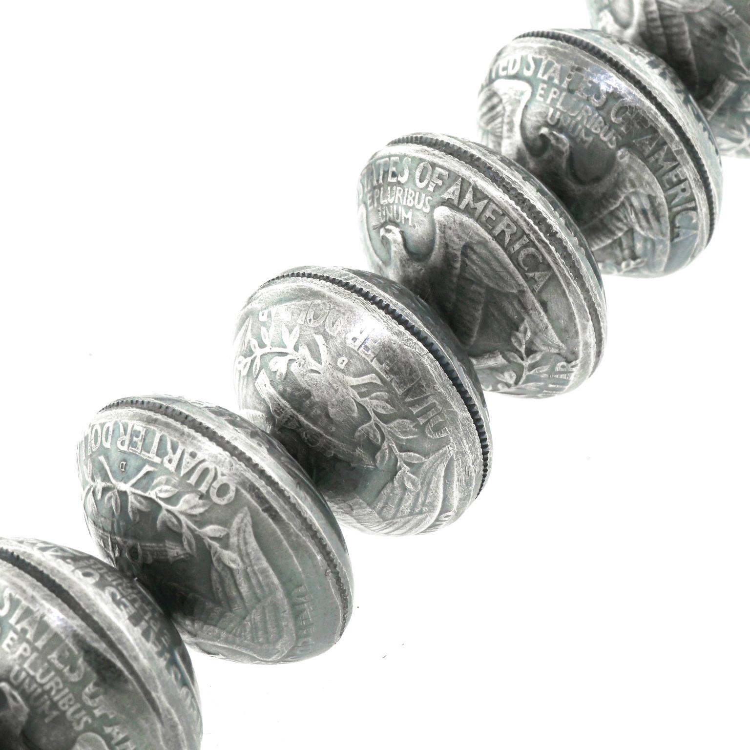 navajo silver bead necklace