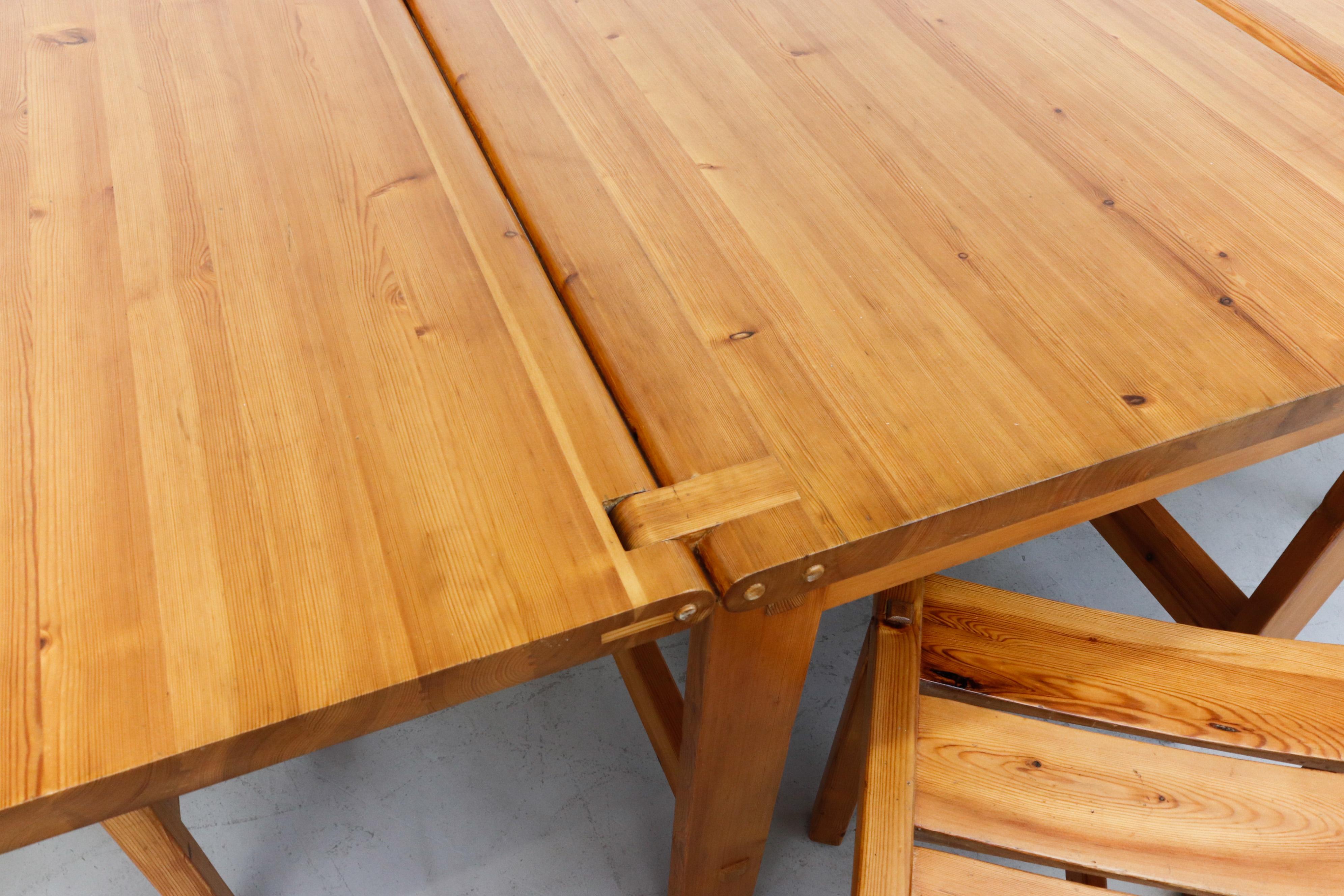 Heavy Pine “Trybo” Dining Set by Edvin Helseth 4