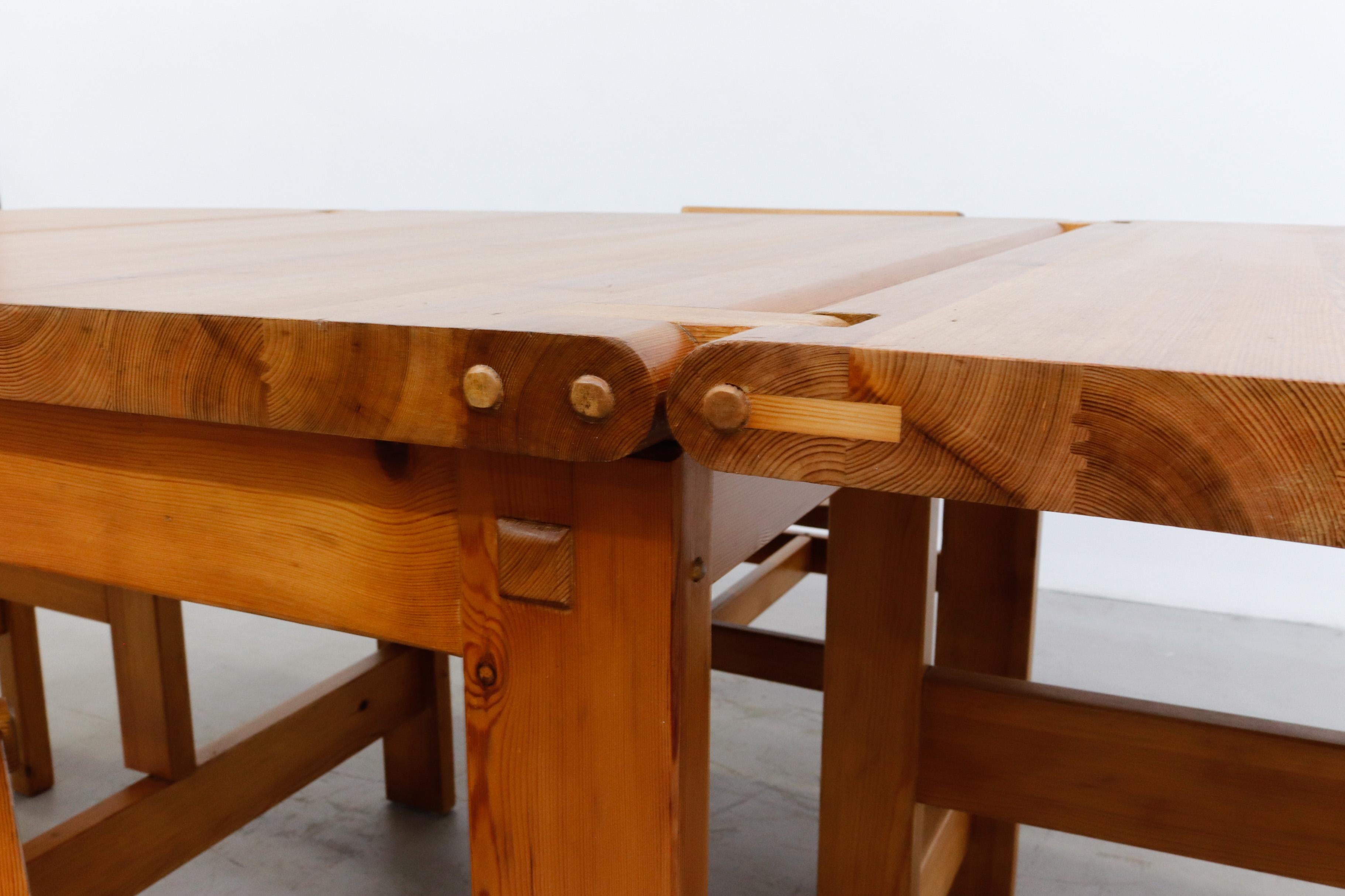 Heavy Pine “Trybo” Dining Set by Edvin Helseth 8