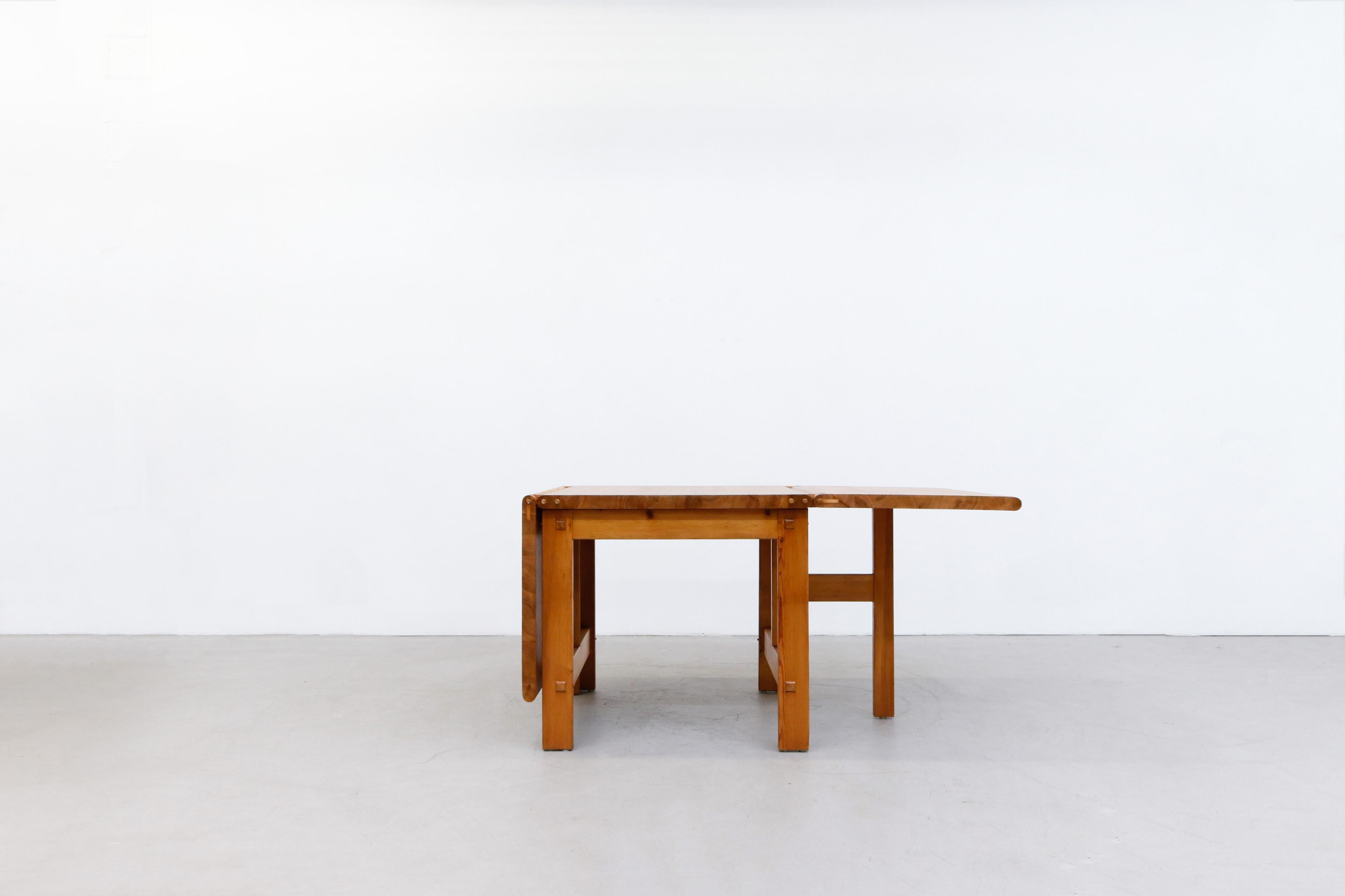 Mid-20th Century Heavy Pine “Trybo” Dining Set by Edvin Helseth