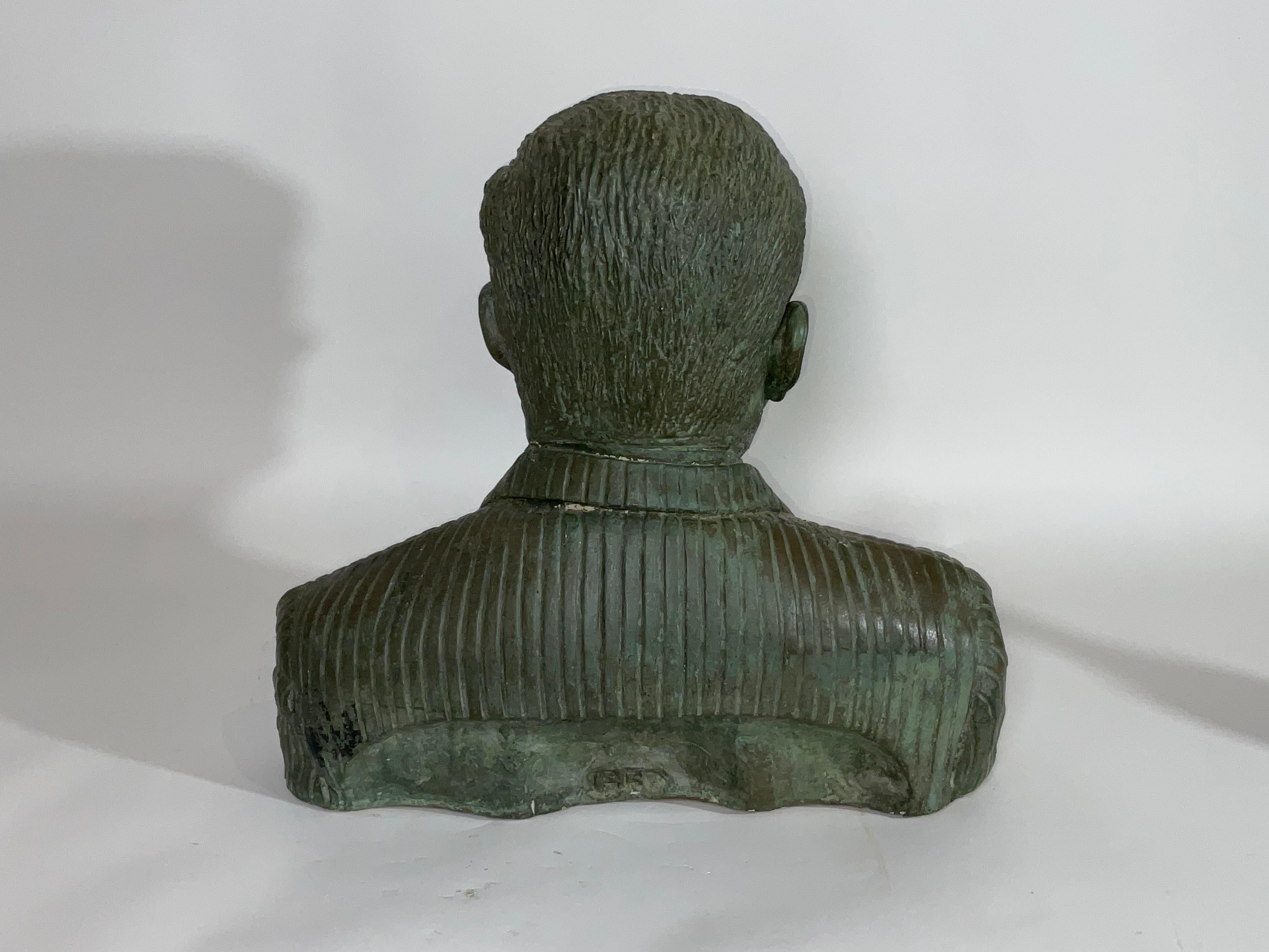 Heavy Plastered Bust of John F. Kennedy For Sale 2