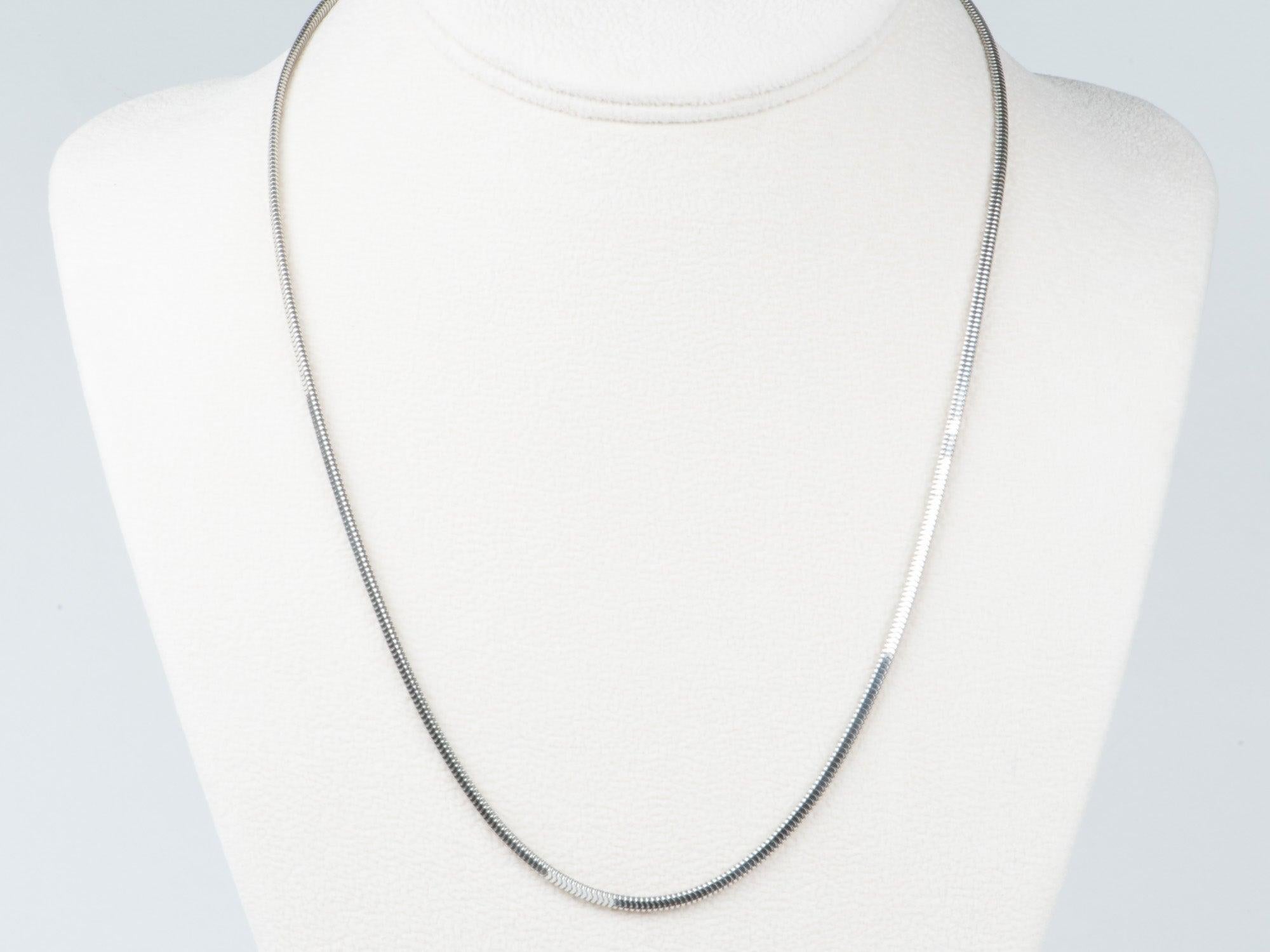 ♥ Collana di platino pesante con catena a serpente da 19,75