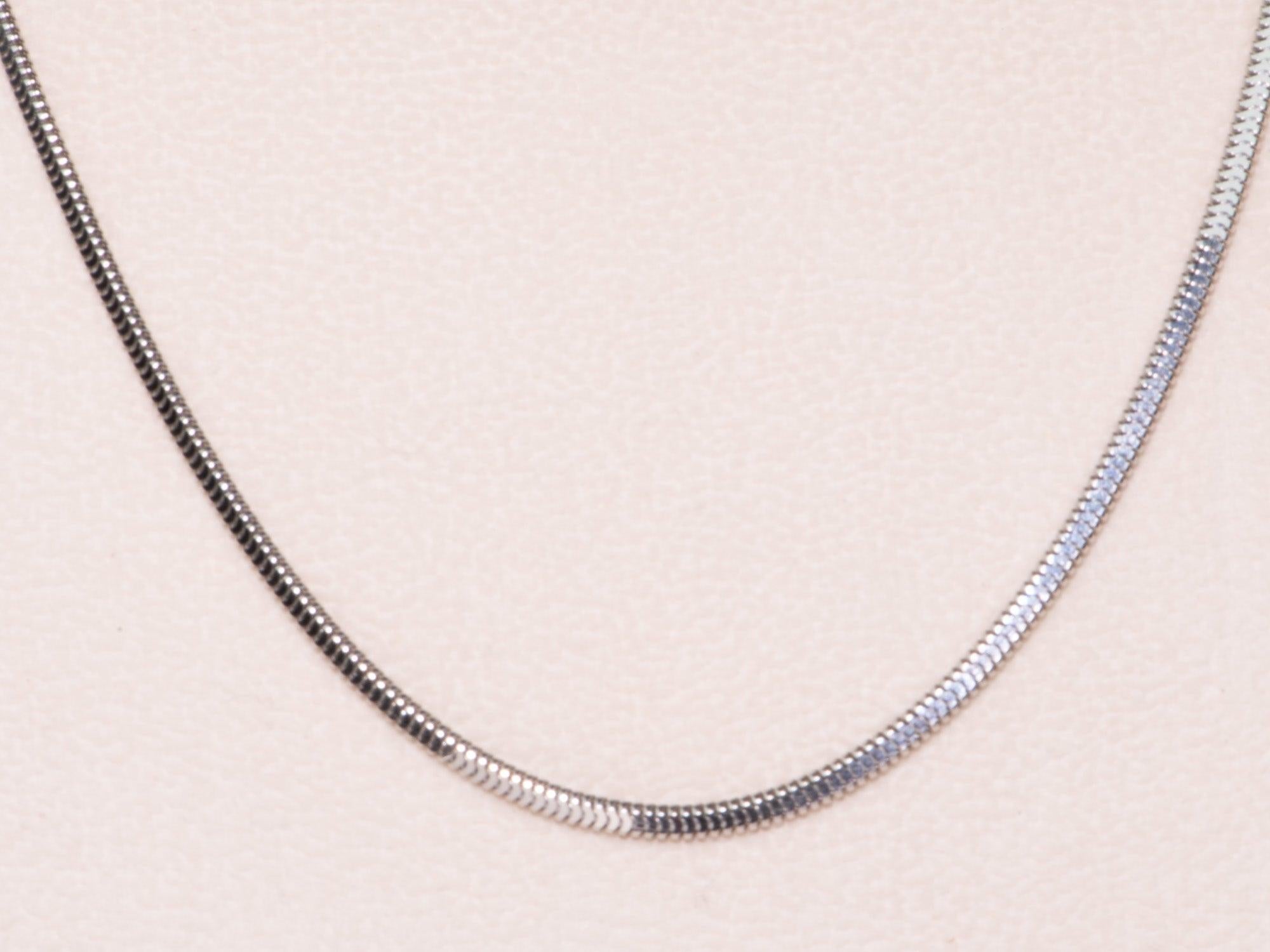 Collana di platino pesante con catena a serpente da 19,75