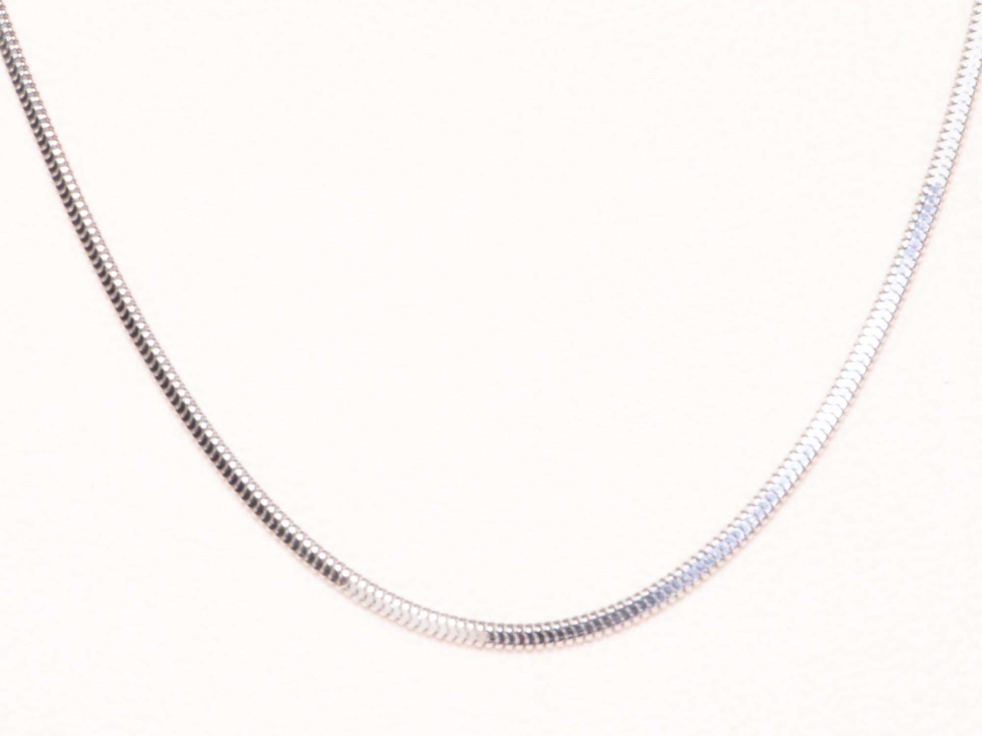 da uomo o donna Collana di platino pesante con catena a serpente da 19,75