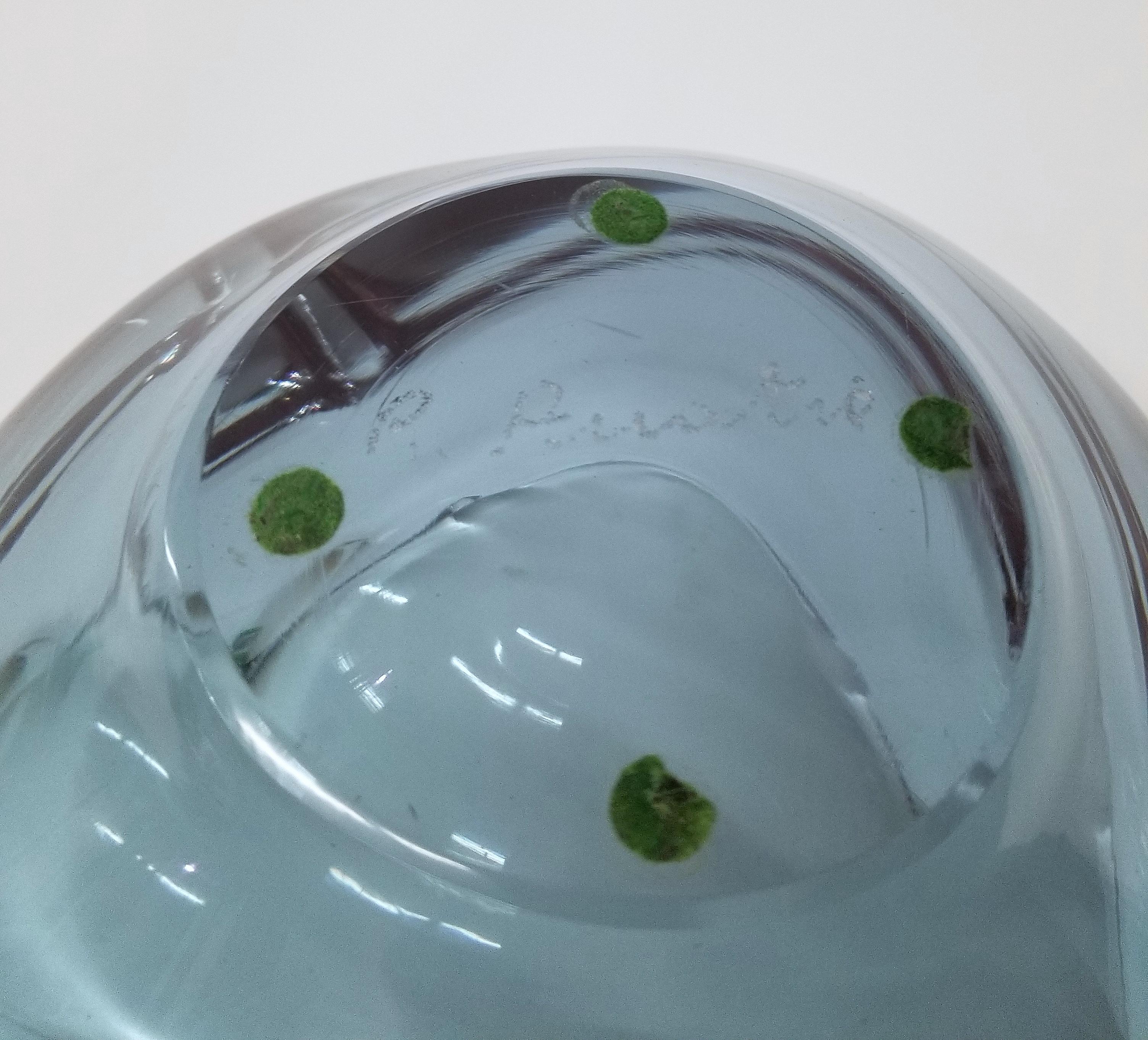 Schwerer Aschenbecher aus lila Murano-Glas von Renato Anatrà im Angebot 5
