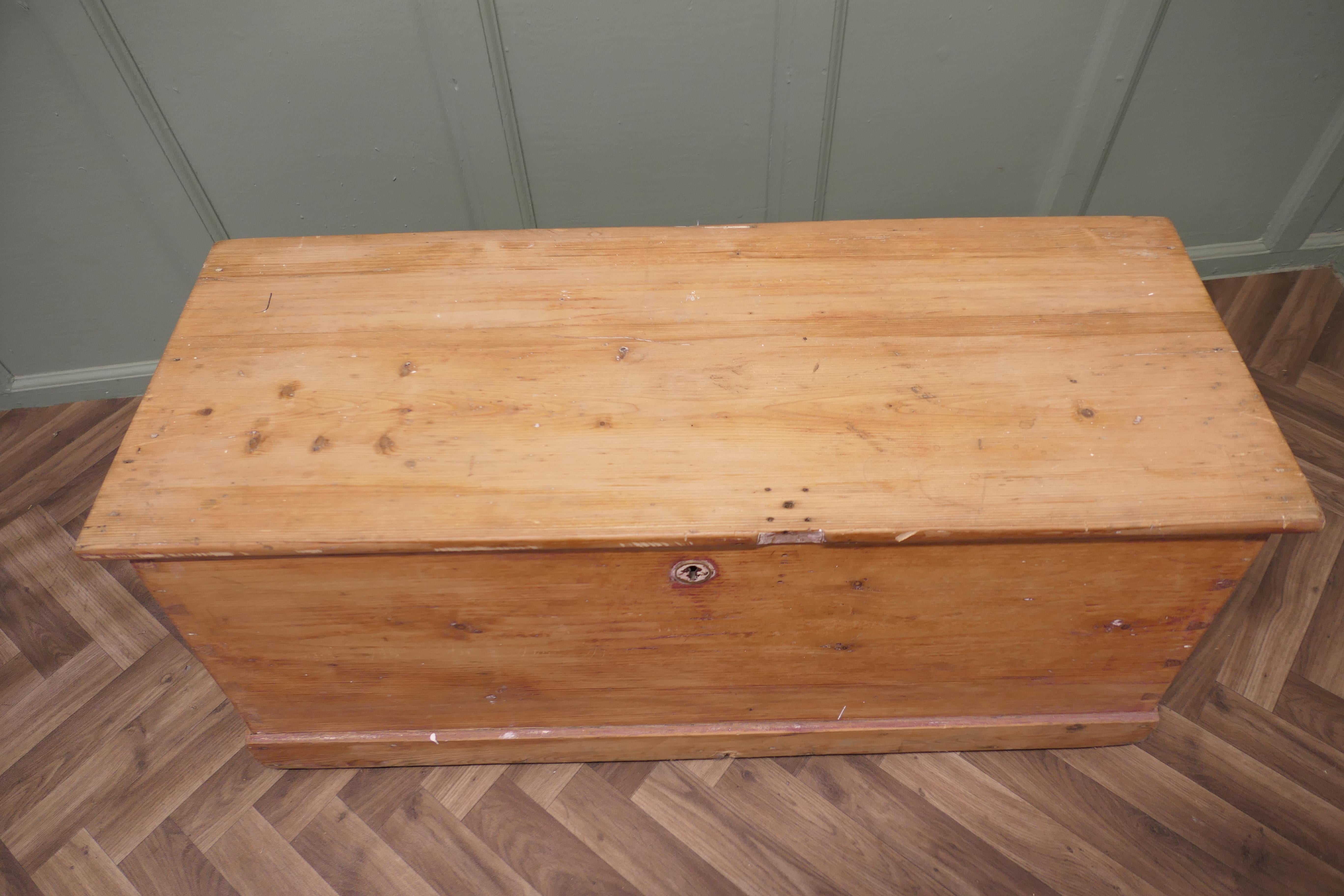 Heavy Quality Pine Carriage Trunk For Sale 1