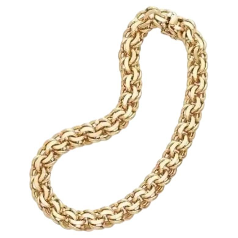 Heavy Retro Cartier Gold Link Necklace, 14K, Signed & Stamped