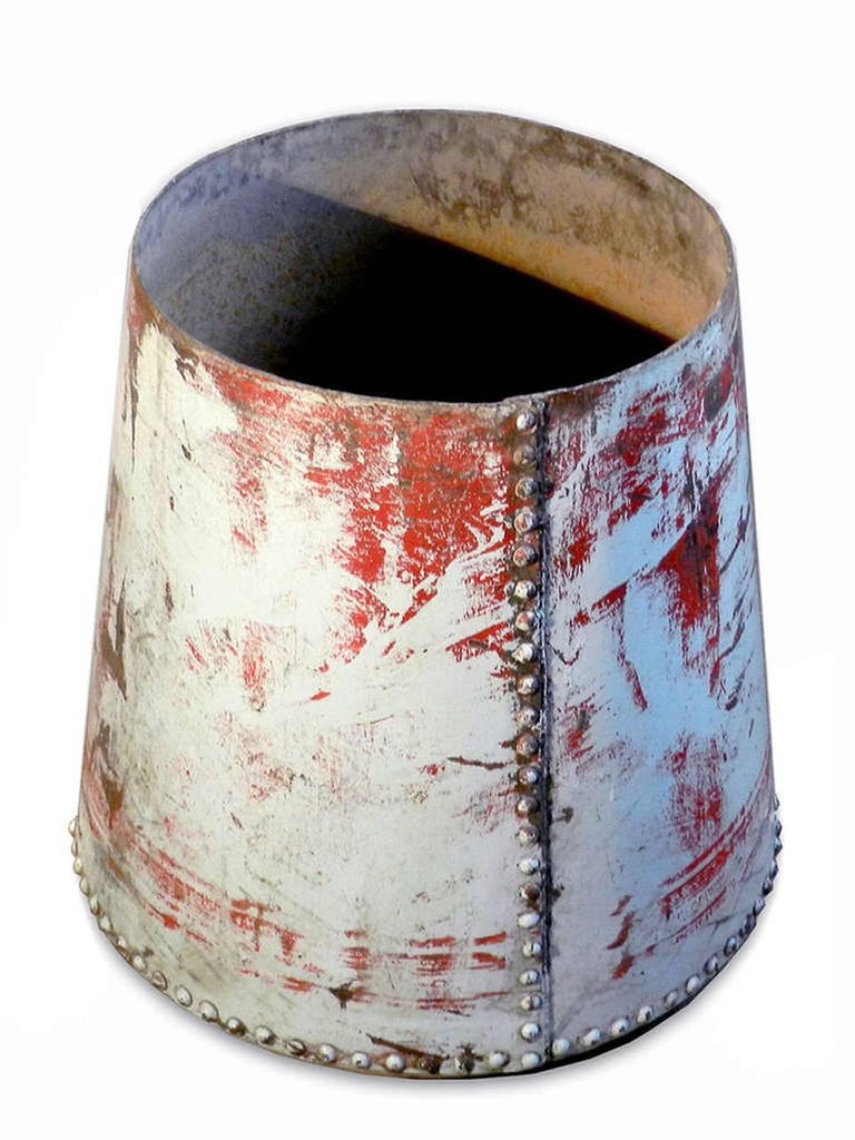 Heavy Riveted Industrial Table Base For Sale at 1stDibs