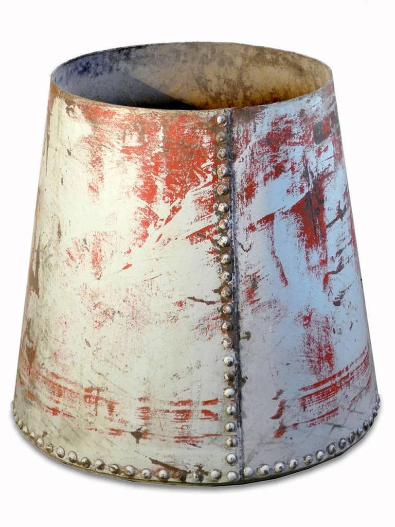 Heavy Riveted Industrial Table Base For Sale at 1stDibs