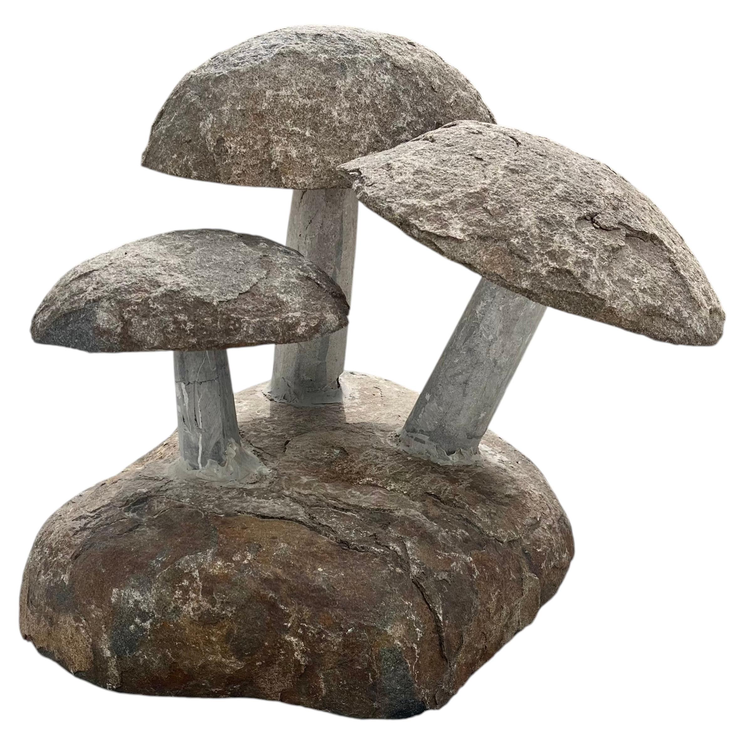 Setas esculturales de granito macizo, Francia, década de 1960