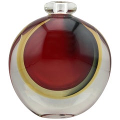 Heavy Signed Italian Murano Glass Vase