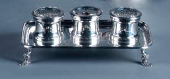 Heavy Silver Inkstand