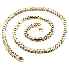 Heavy Solid 14k Yellow Gold 24" Franco Link 6mm Chain Necklace Lobster Clasp