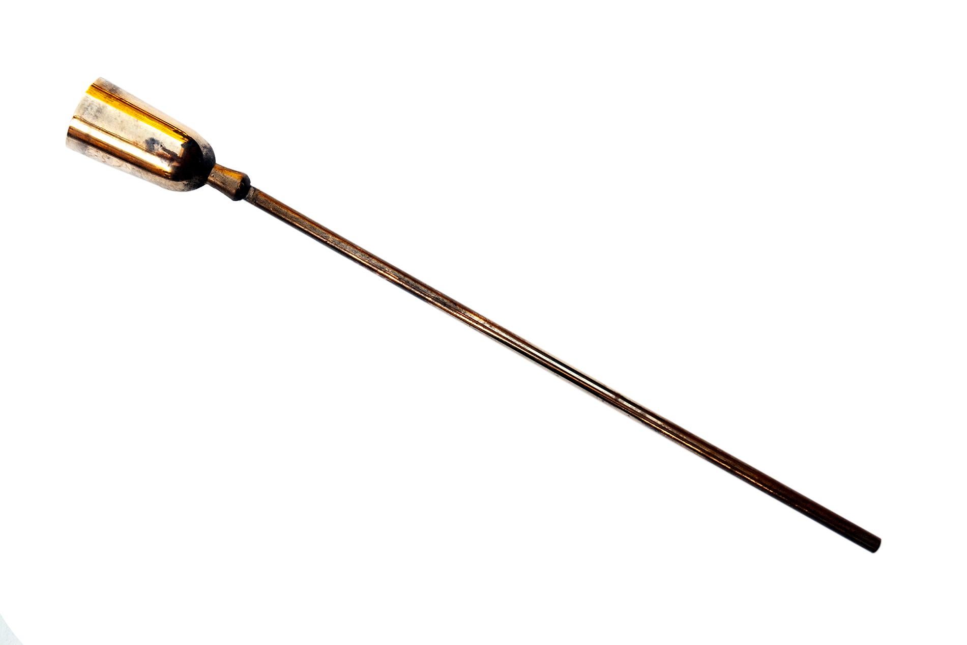 Mid-Century Modern Heavy & Solid Brass Candle Snuffer For Sale