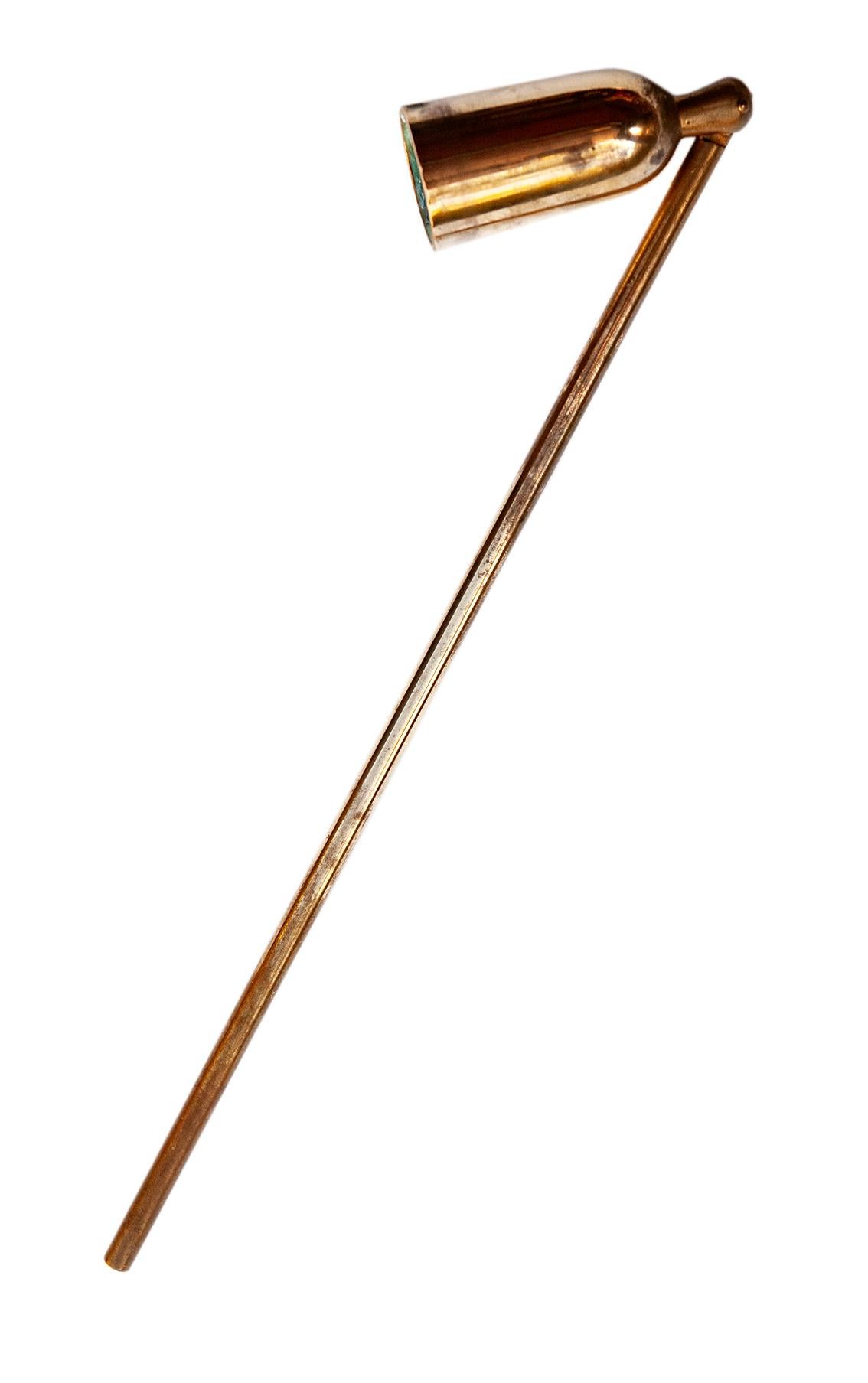 20th Century Heavy & Solid Brass Candle Snuffer For Sale