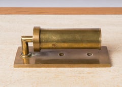 Heavy Solid Bronze Rotating Shade Wall Light - France 1940's