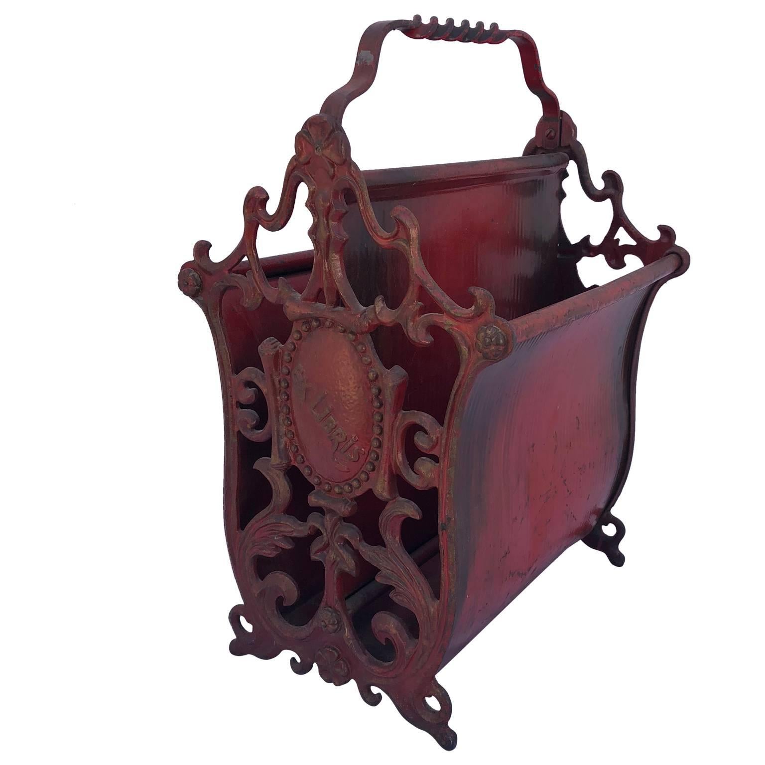 cast iron magazine rack