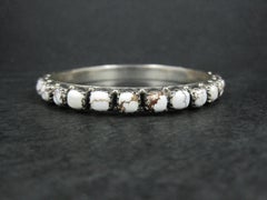 Heavy Southwestern Wild Horse Sterling Silver Bangle Bracelet 7.5"