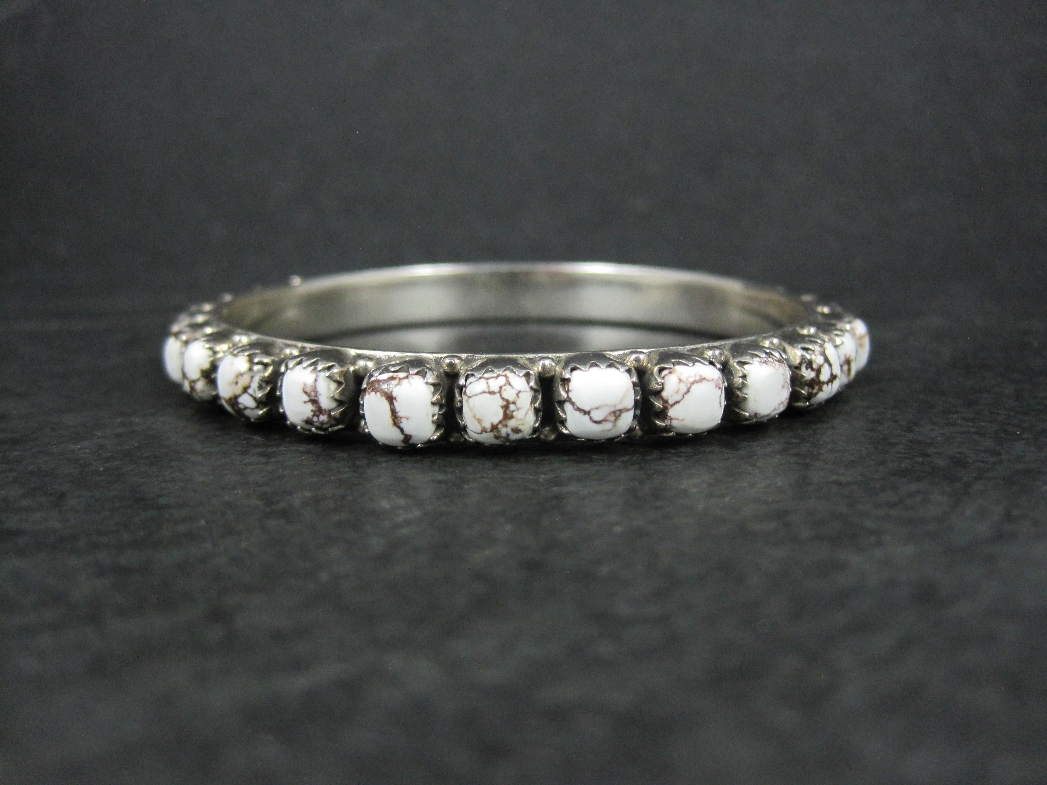 Bracciale in argento con cavallo selvaggio del sud-ovest pesante 7,5