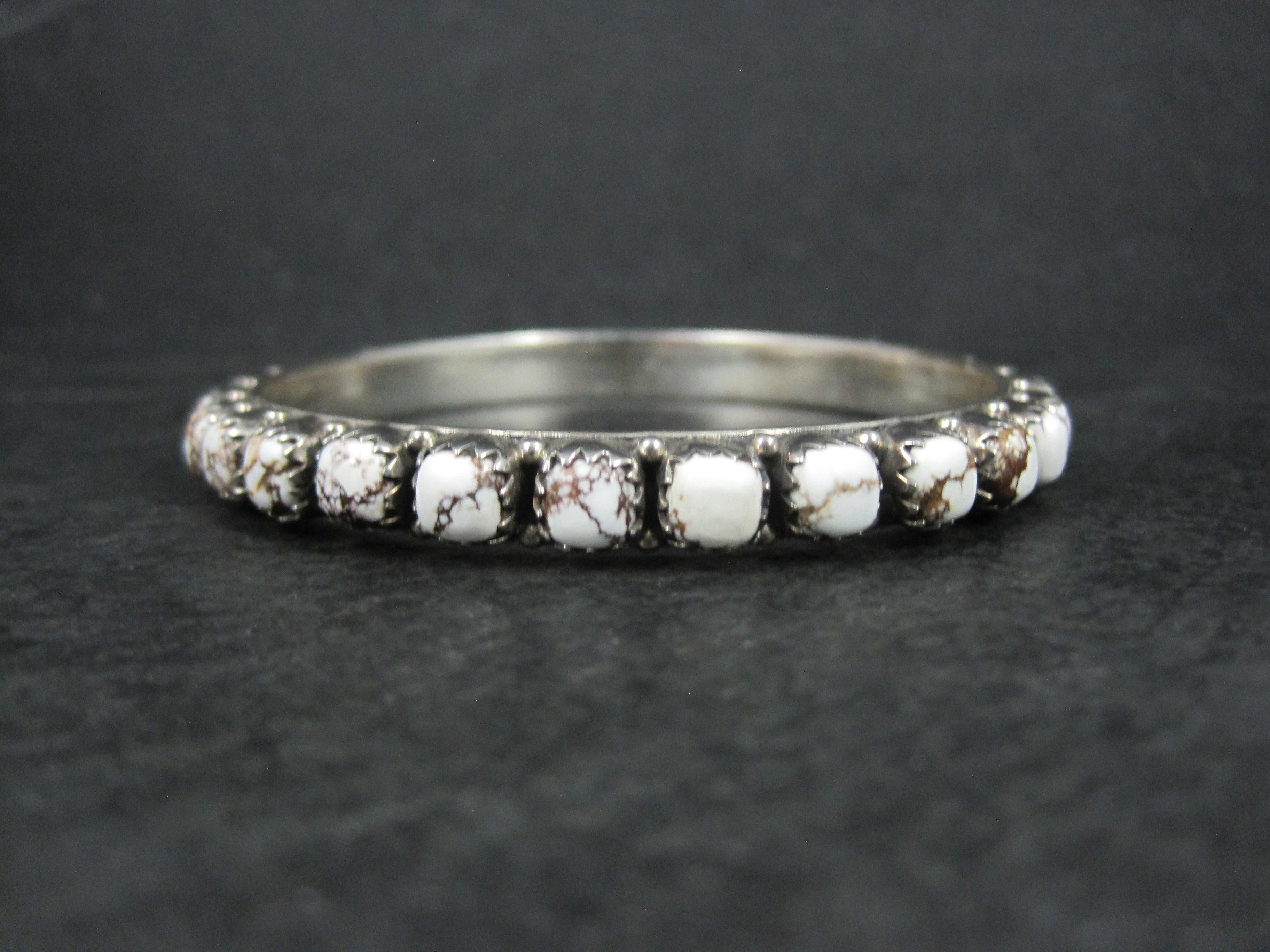 Bracciale in argento con cavallo selvaggio del sud-ovest pesante 7,5