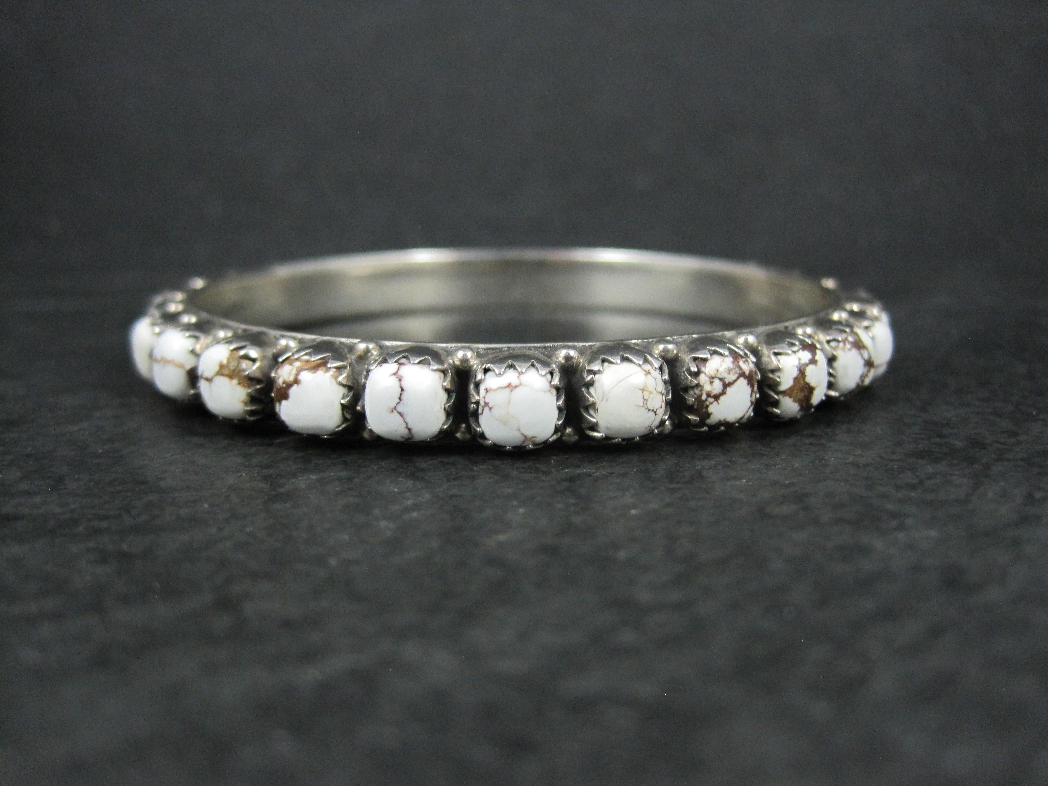 Bracciale in argento con cavallo selvaggio del sud-ovest pesante 7,5