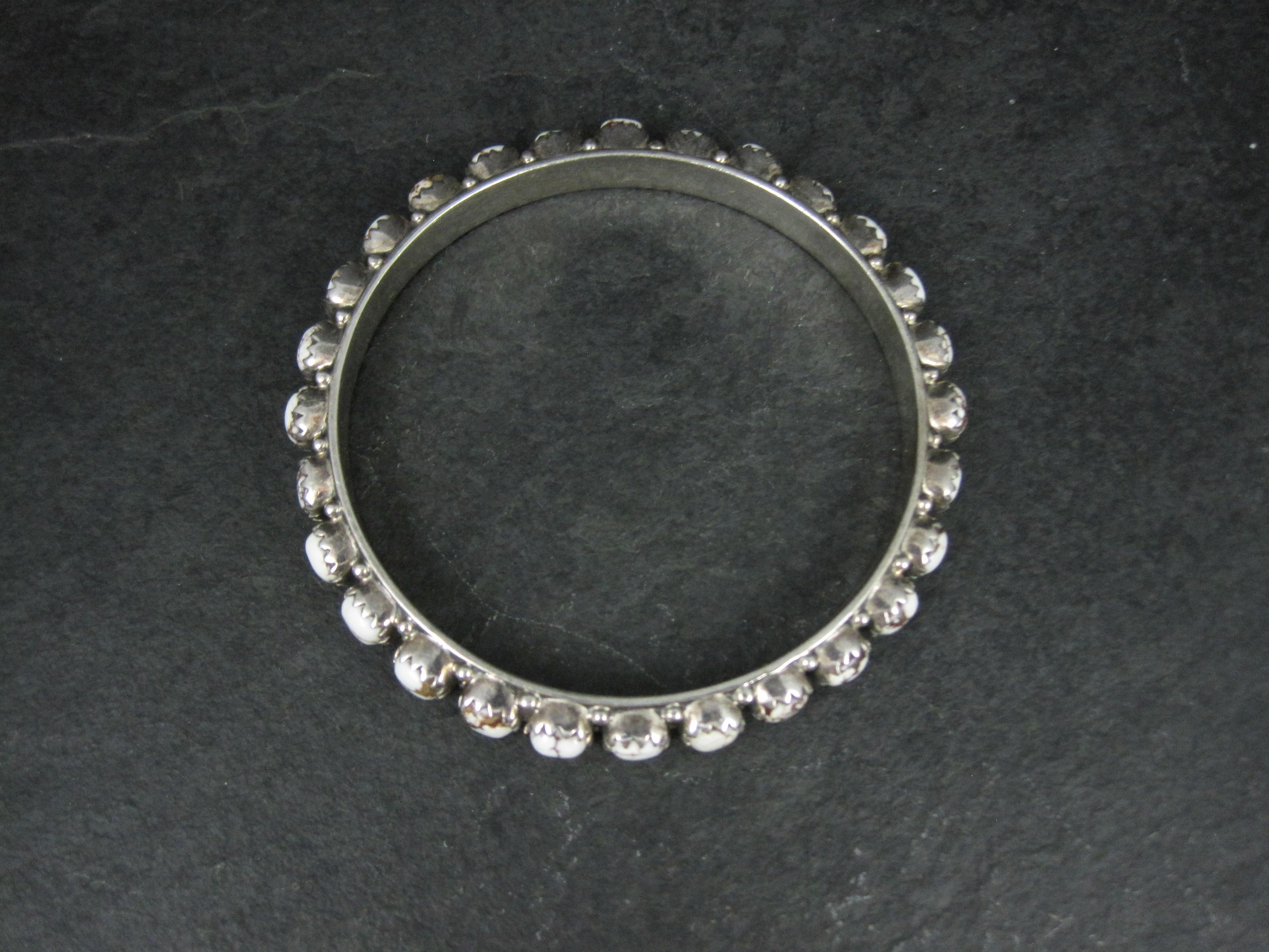 Bracciale in argento con cavallo selvaggio del sud-ovest pesante 7,5