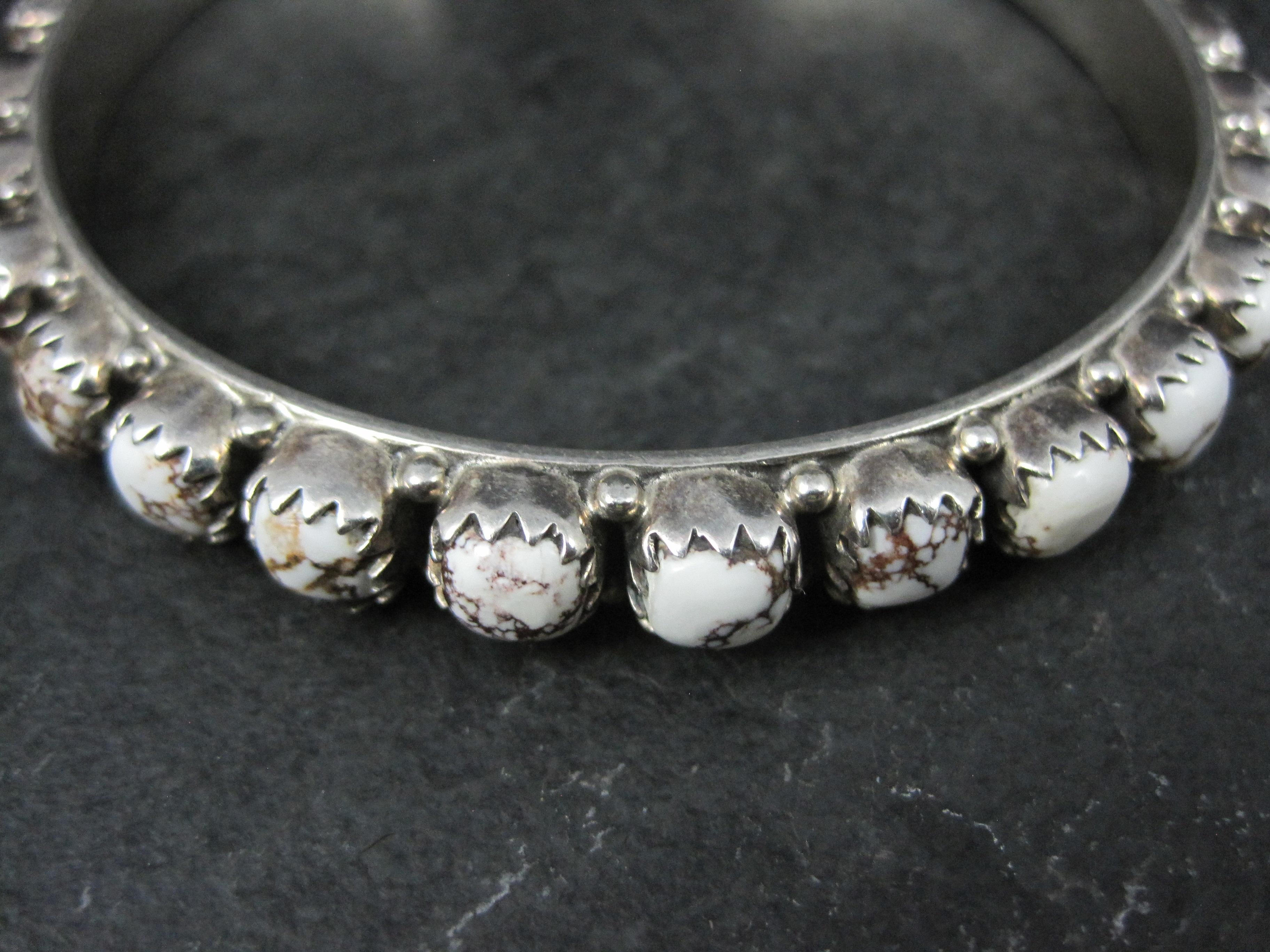 Bracciale in argento con cavallo selvaggio del sud-ovest pesante 7,5