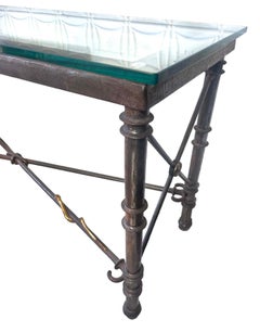 Heavy Steel Console Sofa Table