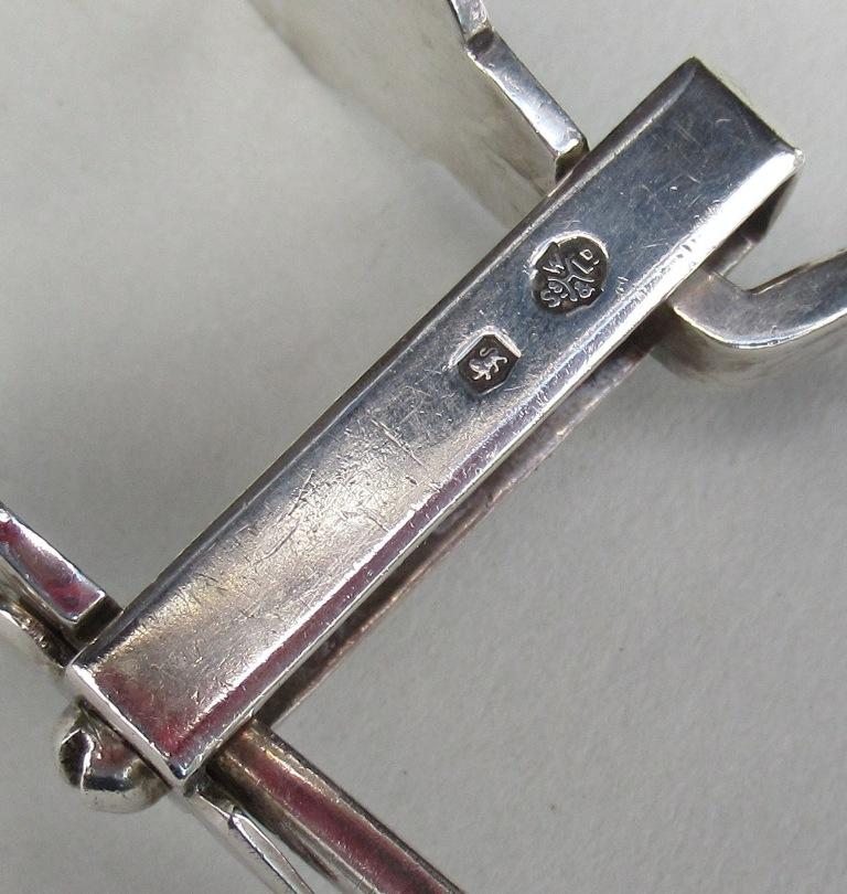 Late Victorian Heavy Sterling Silver Asparagus Tongs William Hutton Sons Sheffield 1923 For Sale