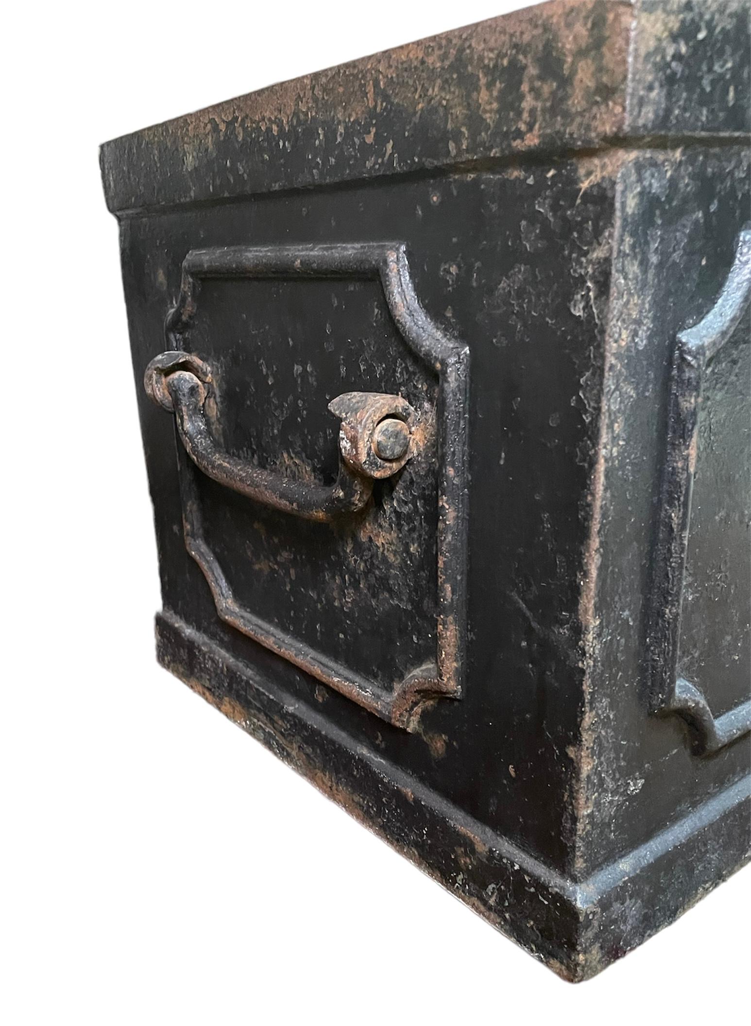 Machine Age Heavy Storage/Safe Rectangular Iron Box