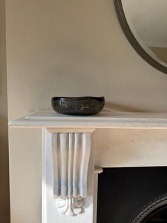 Heavy Swedish glass bowl/ vide-poche