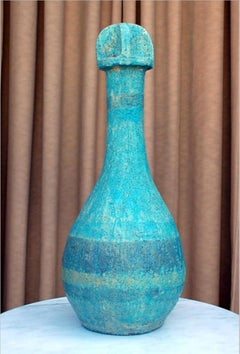 Heavy Terra Cotta Folk Art Sculpture