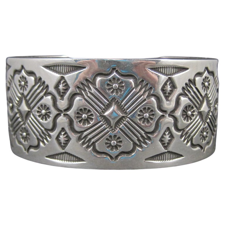 One Of The Heaviest Thickest Ever Vintage Native American Navajo Sterling Silver Bracelet Old One Of The Heaviest Thickest Ever Vintage Native American Navajo Sterling Silver Bracelet Old