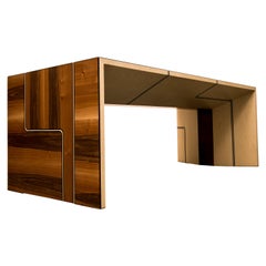 "Heavy Traffic" Desk, Walnut and Maple by Ivan Paradisi