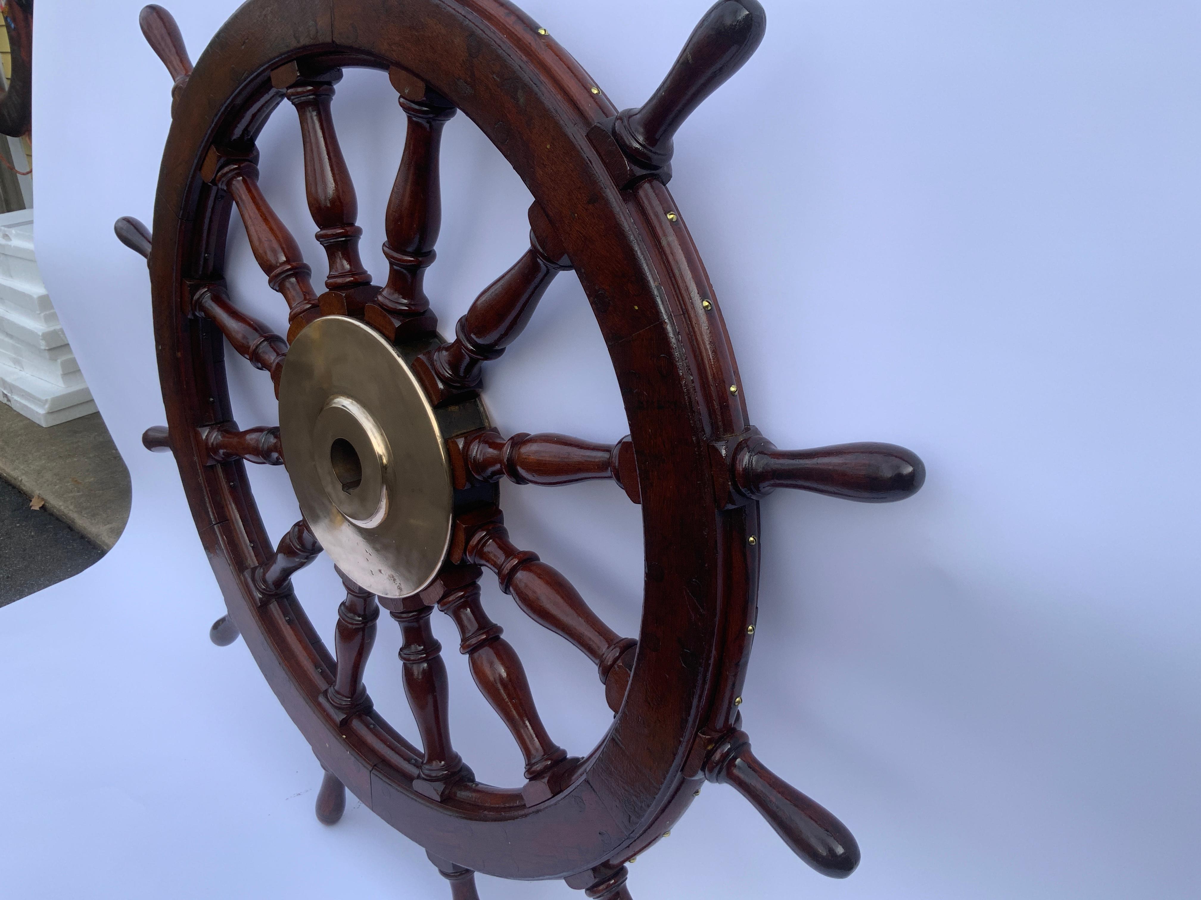 Heavy Twelve Spoke Ships Wheel For Sale 5