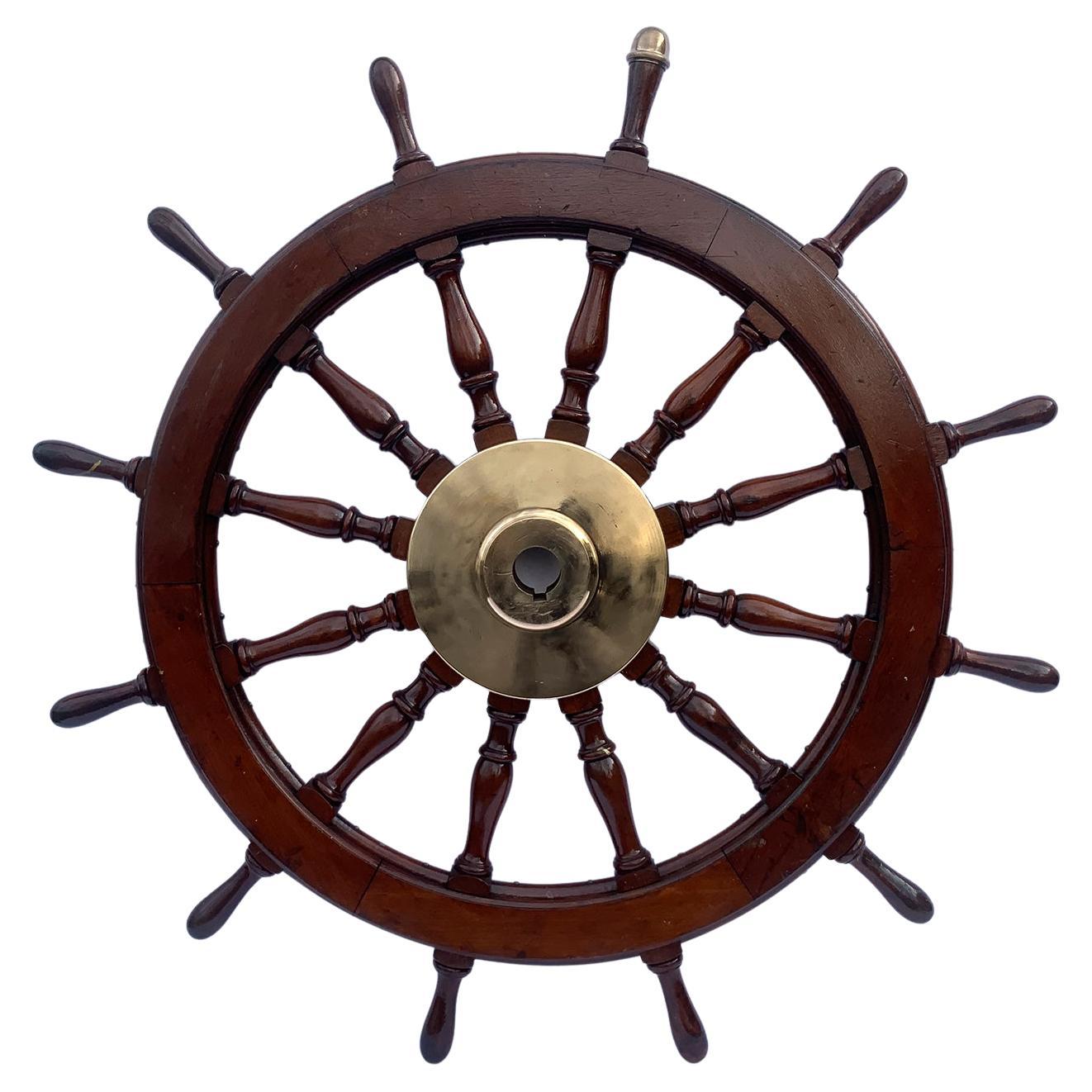 Heavy Twelve Spoke Ships Wheel For Sale