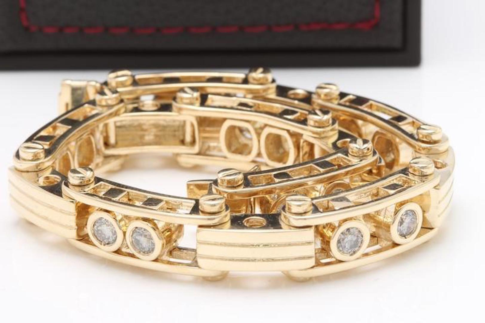 heavy gold bracelets for ladies