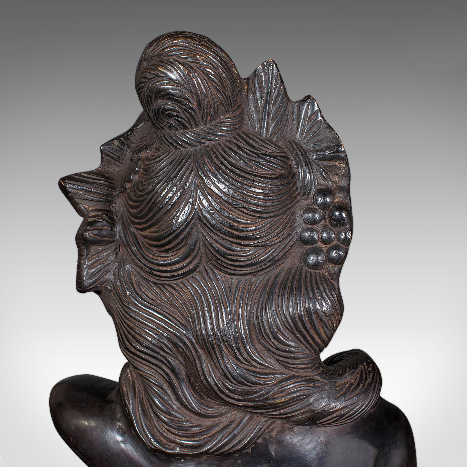 Busto femminile boemo d'epoca, continentale, bronzo, dopo l'Art Nouveau, 1930 in vendita 5