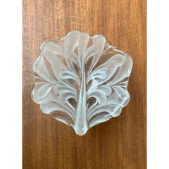 Heavy Vintage German Floral Glass Bowl from Walther Glas, 1970s