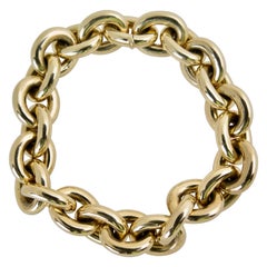 Heavy Vintage Pomellato 18k Gold Chain Link Bracelet